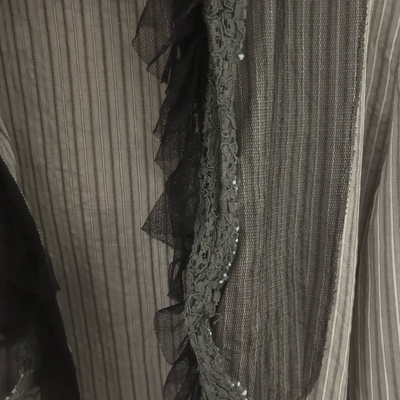 Gray Alberta Ferretti Top ASO Blair Waldorf on Gossip Girl Size 8 - Picture 4 of 16